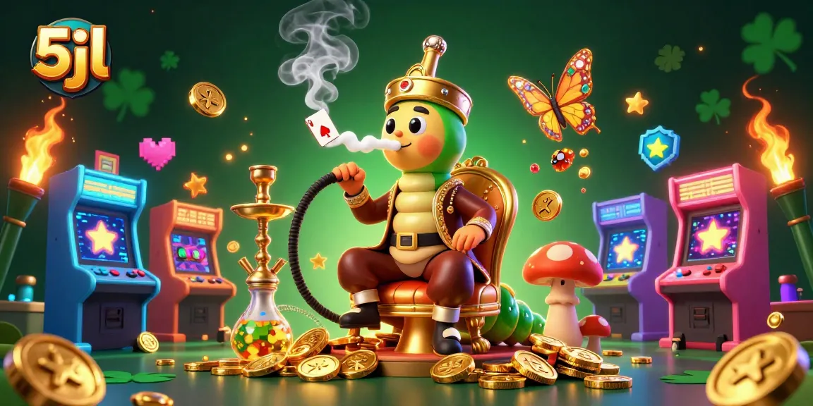 Experience 5jl casino excitement with our vibrant 3D caterpillar and vibrant gaming elements.
