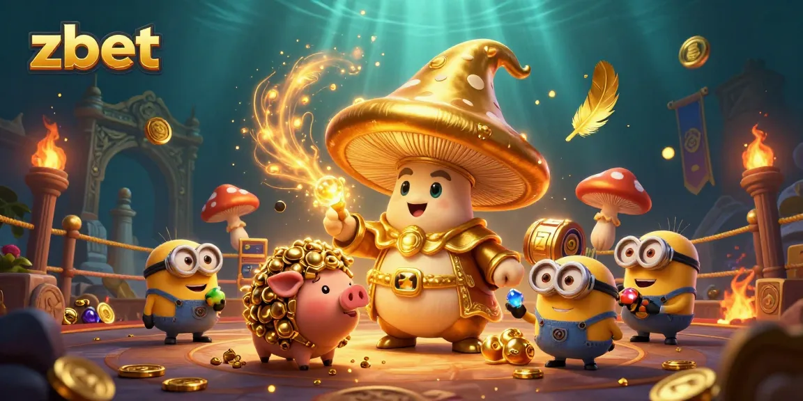 Engage with zbet's dynamic slots as the golden wizard casts treasure spells!