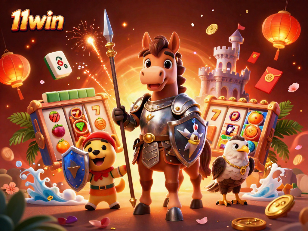 Experience thrilling gaming at 11win with dynamic slot reels and exciting casino atmosphere.