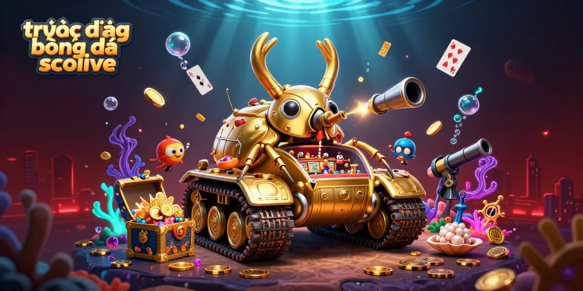 Experience the excitement of trực tiếp bóng đá socolive with animated casino elements in a vibrant underwater scene.