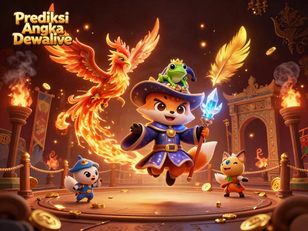 Prediksi Angka Dewalive pada ilustrasi 3D pencarian angka togel dengan elemen kasino yang beragam.