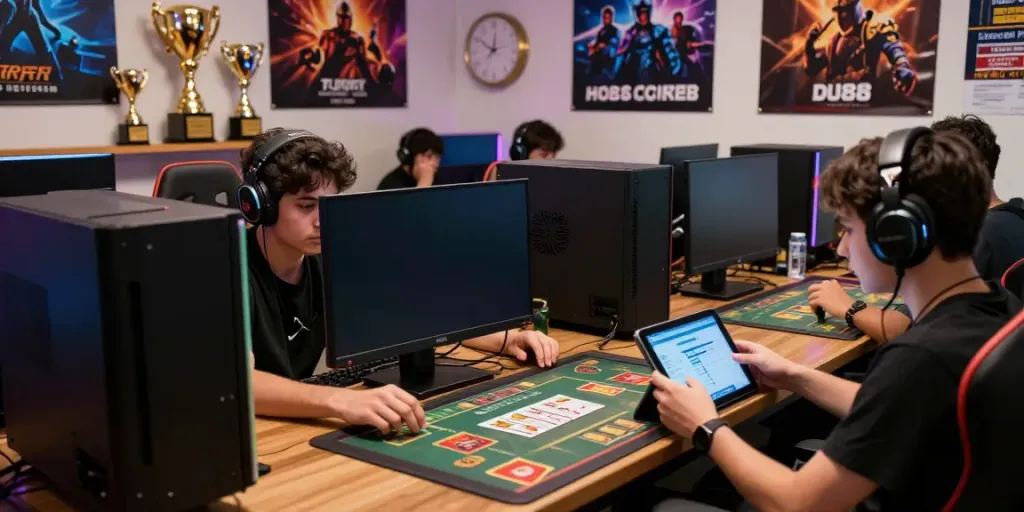 Users enjoying DU88 online gaming with exciting betting options and a lively atmosphere.