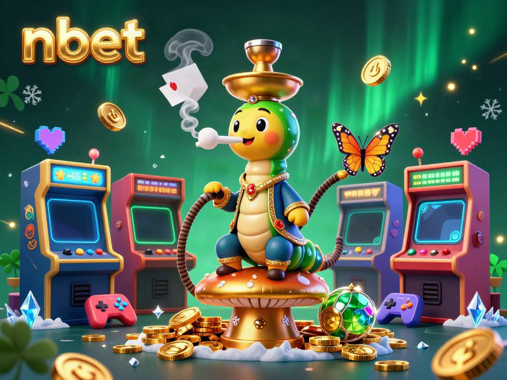 Experience immersive fun with nbet's vibrant casino illustration featuring unique characters and gaming elements.