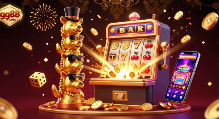 Experience casino excitement with the vibrant gg88com jackpot explosion and animated game elements.