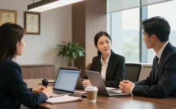 Continued legal consultation with a criminal lawyer in a professional office